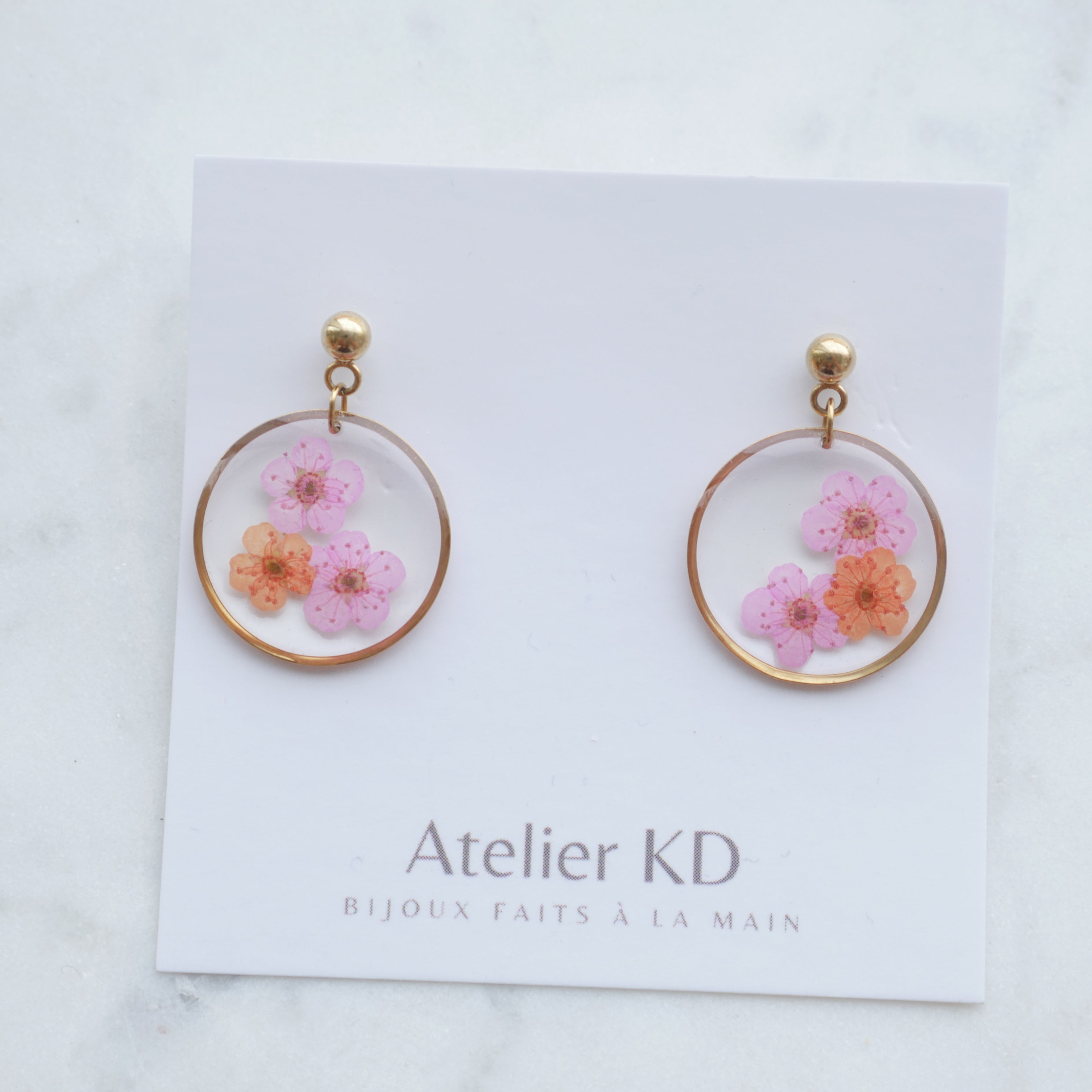 Edition Spéciale - Boucles d'oreilles duo Sofia - rond