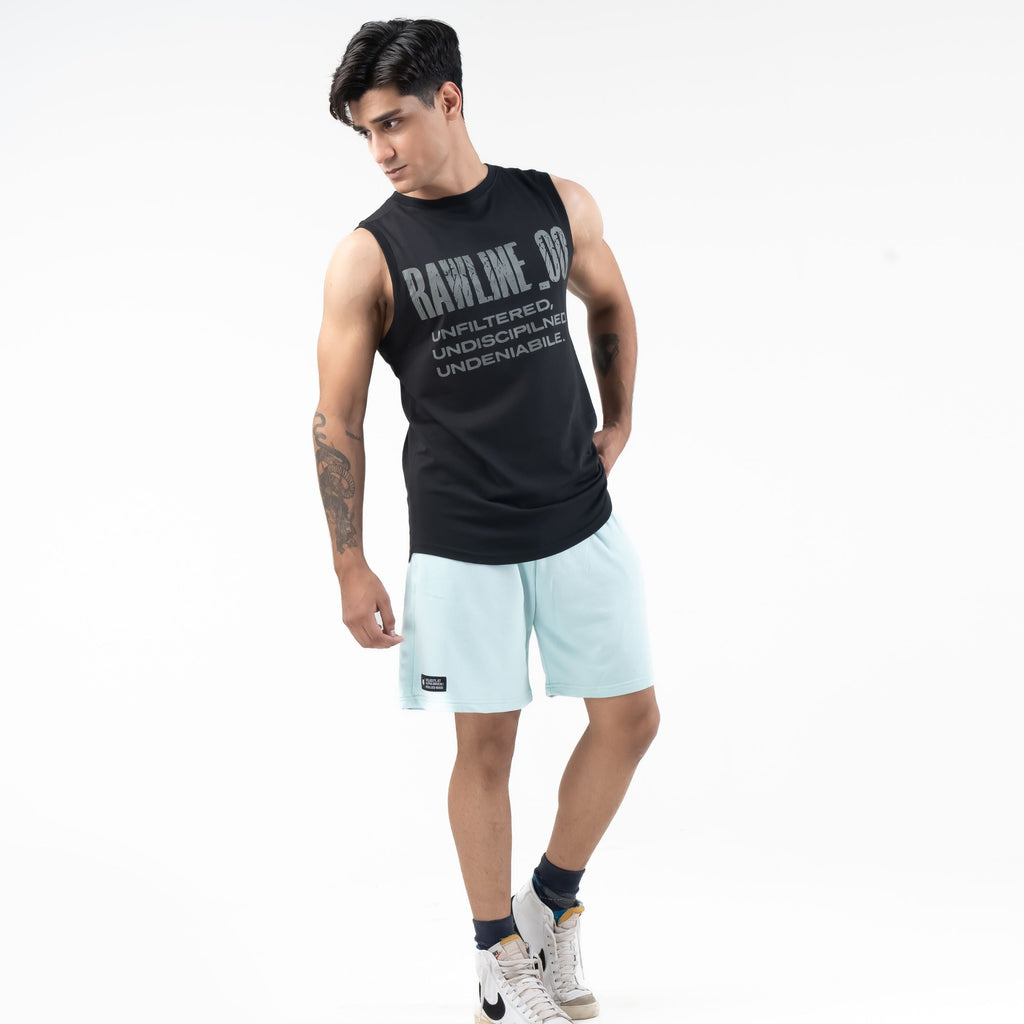 RAWLINE_00 VEST — WAR BLACK