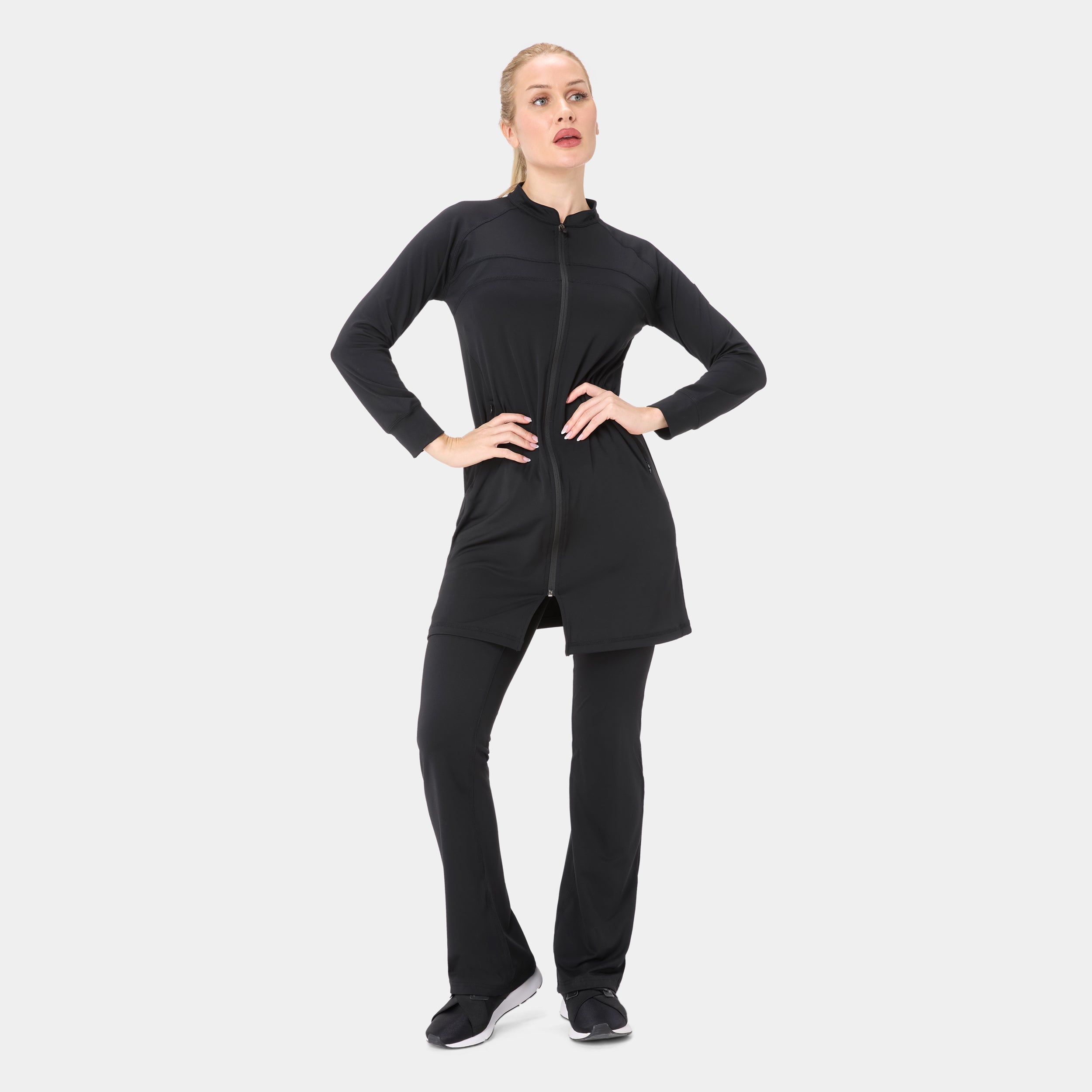 Onyx Raglan Top - War Black