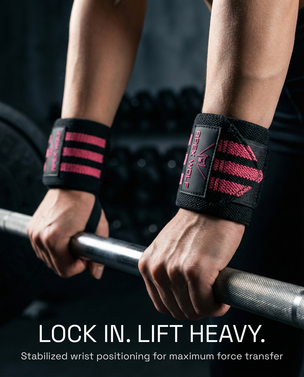 Battle Wrap Wrist Straps (Pair) - Pink